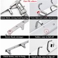thumbnail image 3 of Perchero Gancho de Pared Simple de Acero Inoxidable Soporte para Toallas Abrigo Albornoz Percha para Ropa Toalla de té montada en la Pared para baño WC Familia - 5 Ganchos JM, 3 of 4