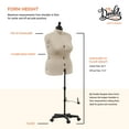 thumbnail image 4 of Dritz My Double Designer Dress Form with Adjustable Tri-Pod Stand, Full Figure, 4 of 4