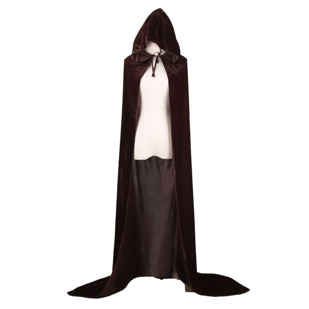 Halloween costumes women fancy cloak men cloak hooded adult with long