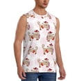 thumbnail image 2 of Haiem Men's Dachshund Dog Puppy Print Tank Tops Summer Sleeveless Cut Off Workout T-Shirts Fitness Vest Athletic Undershirts-3X-Large, 2 of 8