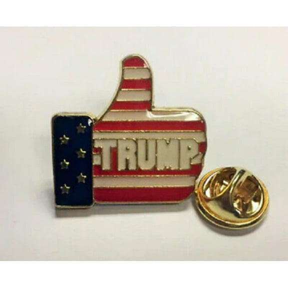 TRUMP 2024 THUMBS UP Bike Motorcycle Hat Cap lapel Pin