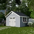 thumbnail image 2 of Little Cottage Co. 12x12 Colonial Williamsburg Shed with Operable Windows, Outdoor Wood Storage Do-It-Yourself Precut Kit, 2 of 13