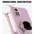 thumbnail image 4 of Compatible with Redmi Note 11 Pro Case Silicone TPU Plating, Xiaomi Redmi Note 11 Pro Case Cute Astronaut Pattern Phone Case with Stand (Redmi Note 11 Pro, Purple), 4 of 14