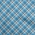 thumbnail image 1 of oneOone Cotton Silk Medium Blue Fabric Check Diy Clothing Quilting Fabric Print Fabric By Yard 42 Inch Wide, 1 of 4