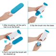 thumbnail image 4 of Cepillo de pelo para perros y gatos - Cepillo de limpieza mágico reutilizable Depiladora para depilación - Cepillo depilatorio para mascotas para limpieza de perros y gatos (ropa/sofá/coche/cama), azul brillar Electrónica, 4 of 5