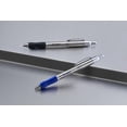 thumbnail image 3 of Paper Mate Profile Ballpoint Pens, Retractable Pen with Stainless Steel Barrel, 1.0 mm, Blue Ink, 2 Count, 3 of 3