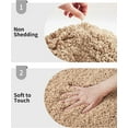 thumbnail image 5 of Beige Bathroom Rug 24x48 Non Slip Fluffy Bath Mat for Bathroom Floor Washable Plush Luxury Bath Rug for Tub Soft Shaggy Absorbent Shower Sink Mat, 5 of 18