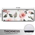 thumbnail image 5 of Kitchen Rugs Sets Of 2,Pioneer Flower Floral Print Pattern Anti Fatigue Kitchen Mat Rugs Non Slip Washable,Decorative Kitchen Floor Mats for Kitchen,Sink,Laundry,17"x47"+17"x47", 5 of 5