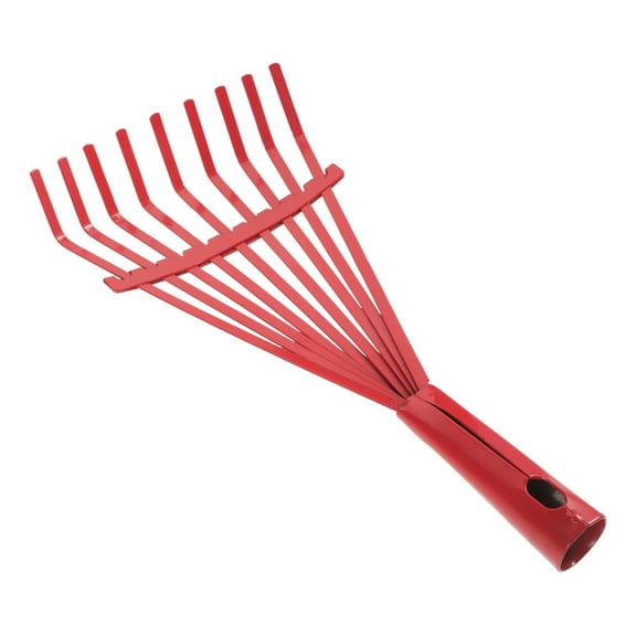 Yokua Carbon Steel Grass Rake Hand Rake Wire Broom for Leaf Cleaning Garden Tool