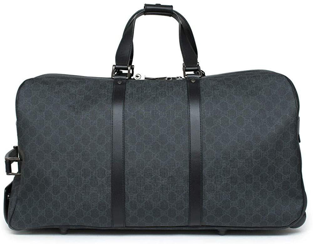 Gucci Luggage Beige Ebony Travel Brown Handbag Leather Bag Duffle New ...