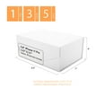 thumbnail image 3 of PKGSMART 5 Gift Boxes, White Collapsible Gift Boxes with Magnetic Lids for Wedding, 9x6.5x3.8 inches, 3 of 7