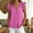 Hot Pink, variant on Only Moment Women's Summer Tops V Neck Summer Business Casual Tank with Ruffled Cuffs 60%Cotton,40%Linen Business Casual Work Sleeveless Ribbed Blouses Sky Blue,XL