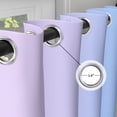 thumbnail image 5 of Lfeey Blackout Curtains for Bedrooms, Thermal Insulated Blocking Light-Blocking Curtains, Gradient Purple, 42x72 inch, 2 Panels, 5 of 7