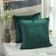 thumbnail image 4 of Dinheiro Funda de Almohada Sólida de Terciopelo Granular Suave de 2 Piezas Adecuada para sofá Dormitorio Coche, 16x16", 4 of 5
