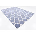 thumbnail image 2 of Unique Loom 3136425 Moroccan Lattice Area Rug, 8' x 11', Blue/Beige, 2 of 2