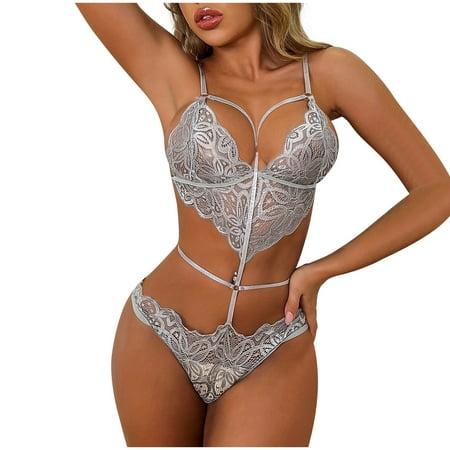Temptation Bodysuit for Womens Naughty Erotic Outfits See Through Cutout Jumpsuit Sheer Mesh Erotic Rompers Sexy Teddy Babydoll Nightwear