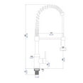 thumbnail image 2 of Single Handle Pull Down Sprayer Kitchen Sink Faucet, 2 of 6