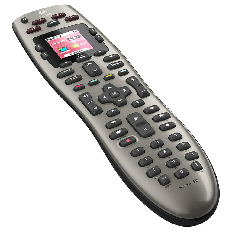 Til meditation bekendtskab reservation Logitech Harmony 650 Infrared All in One Remote Control, Universal Remote,  Programmable Remote - Silver (Without Expert Setup) (USED) - Walmart.com