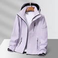 thumbnail image 1 of LOVZFMLL Jackets for Men Solid Color Outdoors Mountaineering Wearproof Warm Zipper Multi-pocket Coat Long Sleeve Jacket, 1 of 3