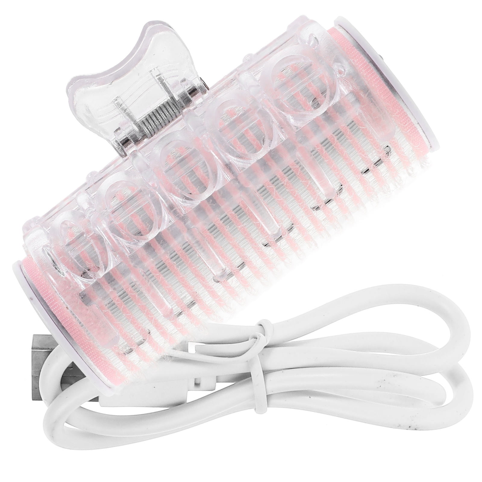 Minkissy Electric Rollers For Women Pink Nylon Hair Curling Wand Auto Hair Curler 1Pcs 12X0.39X0.39In