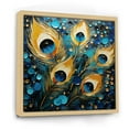 thumbnail image 2 of Designart "Pop Art Feathers Of The Peacock" Animals Peacock Floater Framed Canvas Prints, 2 of 5