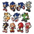 thumbnail image 2 of Figura de acción de Sonic Knuckles Shadow Tails Anime periférico zapatilla decoración PVC hebilla de zapato juguetes para niños accesorios regalos, 2 of 5
