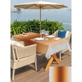 thumbnail image 5 of Outdoor Tablecloths with Umbrella Hole & Zipper, Dark Burnt Orange Grey Ombre Rectangle Tablecloth 60x120 Inch, Farmhouse Gradient Minimalist Waterproof Table Cloth, Patio/Pool/Picnic Table Covers, 5 of 8