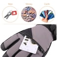 thumbnail image 4 of Men's Classic Touchscreen Ski Glove w/ Horizontal Zippered Pocket,Grey,S, 4 of 4