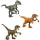 thumbnail image 2 of Set de trilogía MAGNETOE Jurassic Velociraptor, 3 figuras de acción con ataque, 2 of 6