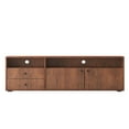 thumbnail image 5 of BTMWAY TV Stand for 70 Inch TV, Modern TV Cabinet with 2 Storage Drawers and a Big Cabinet, Entertainment Center TV Console Table Low Profile Television Stand for Living Room Bedroom, Rosewood, 5 of 10
