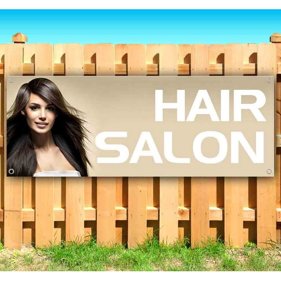 Hair Salon 13 oz Vinyl Banner With Metal Grommets