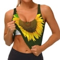 thumbnail image 4 of Lsque Sunflower Printed Women'S Sports Bra, Compression, Moisture Wicking, High-Impact Sports Bra For Women,Supportive sports bra-XX-Large, 4 of 9