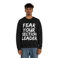 thumbnail image 4 of Fear your section leader marching band march music Unisex Sweatshirt, S-2XL, 4 of 9