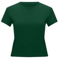 thumbnail image 5 of Bibifish Womens Tees Summer Solid Stretchy Basic Soft T Shirts Slim Fit Crewneck Short-Sleeve Summer Daily Wear Commute Tshirts Tee Tops, 5 of 6