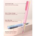 thumbnail image 4 of CHL-6 PCS Stylo Multicolore, Stylos Gel Colorés 0.5mm, Stylos Gel Multicolores 4-en-1, 18 Couleurs Encre Rétractable pour Bureau, École et Fournitures de Rentrée, 4 of 4