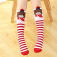 thumbnail image 2 of Kids Knee High Soccer Socks Christmas Gift Socks Boys Girls Novelty Funny Elf Neon Stripe Tube Stockings, 2 of 8