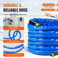 thumbnail image 6 of VEVOR 50ft Heated Water Hose for RV, Heated Drinking Water Hose with Corrugated Cover Antifreeze to -45°F, Automatic Self-regulating, 5/8" I.D. with 3/4" GHT Adapter, Lead and BPA Free, 6 of 9