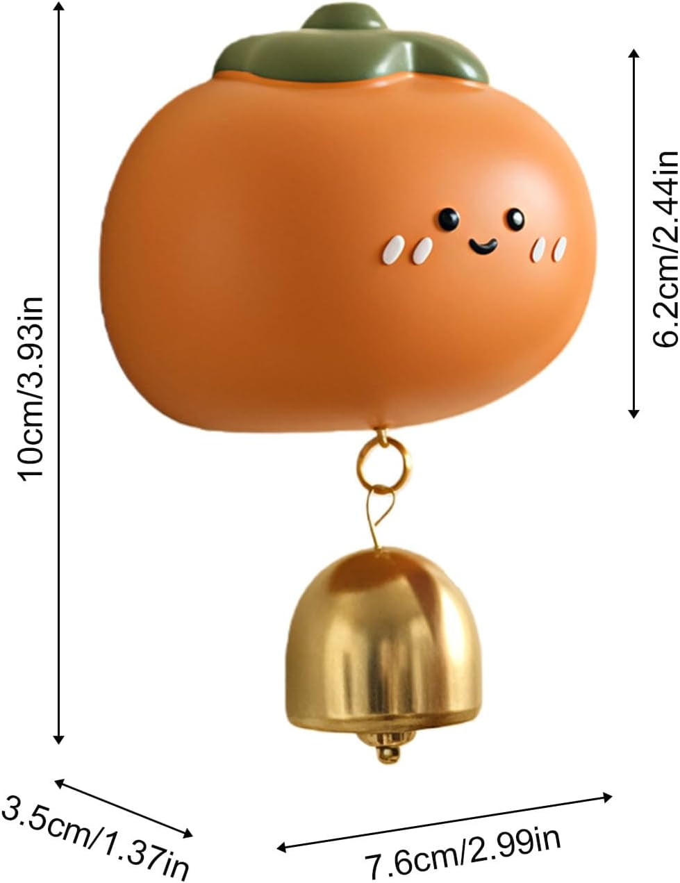Door Opening Brass & Resin Wind Chime Bell Set, Decorative Hanging Door Bell with Fridge Magnet, for Farmhouse Front Door, Garden Gate & Home Entrance Decor(1Pcs, B)