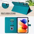 thumbnail image 4 of for Xiaomi Redmi Pad 2 Pro 12.1/Poco Pad M1 12.1 Inch 2025 Case, Rhombus Pattern Multiple Viewing Angles Stand Slim Folio Cover (Green), 4 of 6