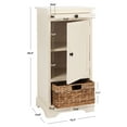thumbnail image 4 of SAFAVIEH Raven Tall Storage Unit Distressed Cream, 4 of 7