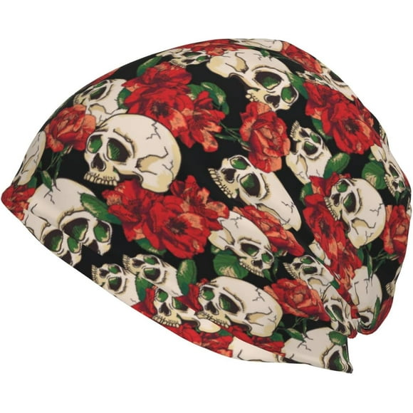 shiyou-Cat Pattern Slouchy Beanie Hat Oversize Baggy Chemo Headwear Skull Cap Winter Summer Knit Hat for Women and Men