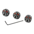 thumbnail image 2 of 3Pcs Electric Guitar Skull Knobs Metal Volume Tone Head Cap Bass Replacement Part GD304 Black, 2 of 8