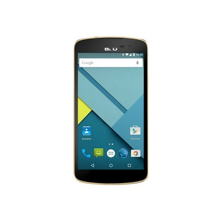 BLU Studio X Plus - 3G smartphone - dual-SIM - RAM 1 GB / Internal Memory 8 GB - microSD slot - LCD display - 5.5" - 1280 x 720 pixels - rear camera 8 MP - front camera 2 MP - gold