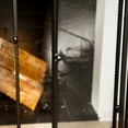 thumbnail image 2 of Barton Fireplace Tool Set with Magnetic Mesh Folding 3-Panel Fireplace Screen 48x31 inches, 2 of 5