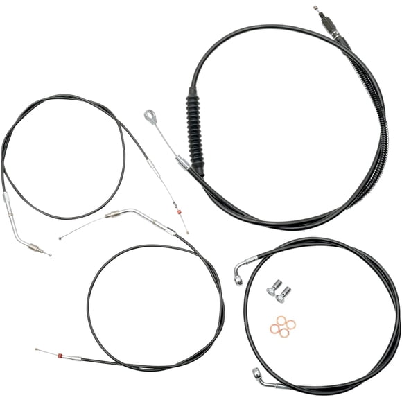LA Choppers Kits de Câble et Ligne de Frein pour Guidon Cbl Ln Kt Bk15-17 Pouces99-03x