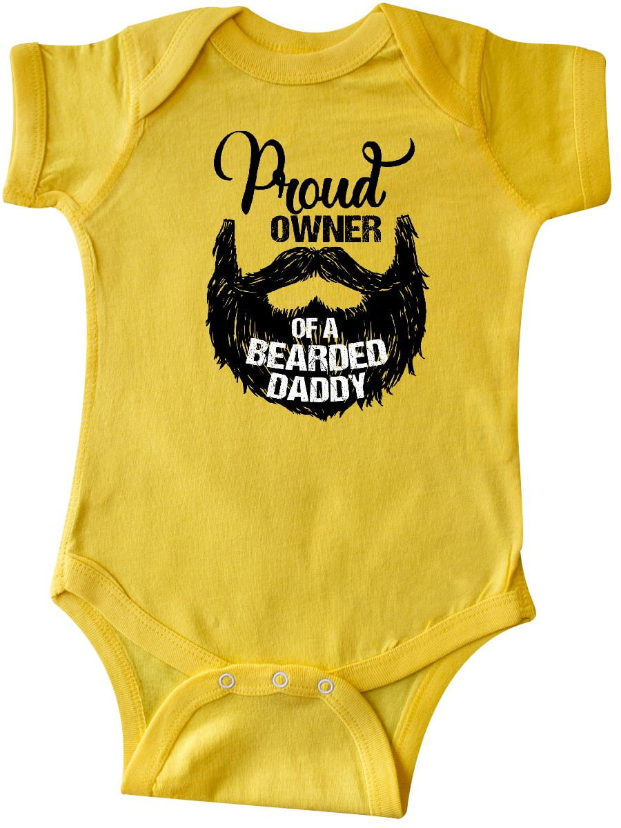 Proud Owner of a Bearded Daddy Funny Cute Baby Grow Bodysuit New Arrival Newborn Gift 0-3 Months