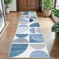 thumbnail image 2 of Boho Rug Washable x Area Rugs for Bedroom Entryway Living Room Bedside Small Throw Floor Carpet Non Slip Soft Indoor Modern Abstract Bohemian Orange, 2 of 7