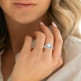 thumbnail image 3 of Divine_creation 2.20 Ct Oval Cut Fire Opal Womens Engagement Bridal Ring Set 14K White Gold Plated 925 Sterling Silver -7.5, 3 of 3