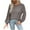 Brown, variant on Timegard Women's Tops Round Neck Long Sleeve Backless Solid Color T-Shirts Fall Dressy Casual Loose Tops