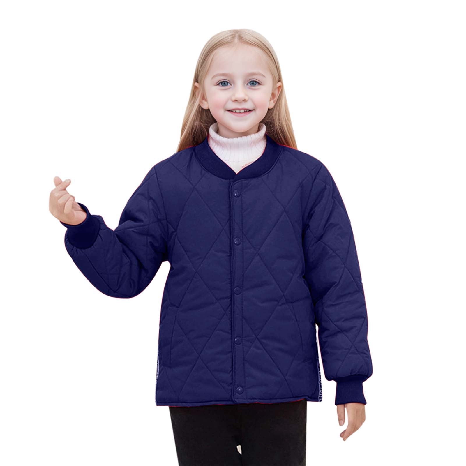 toraway Chemise à Boutons pour Filles Vestes pour Tout-Petits